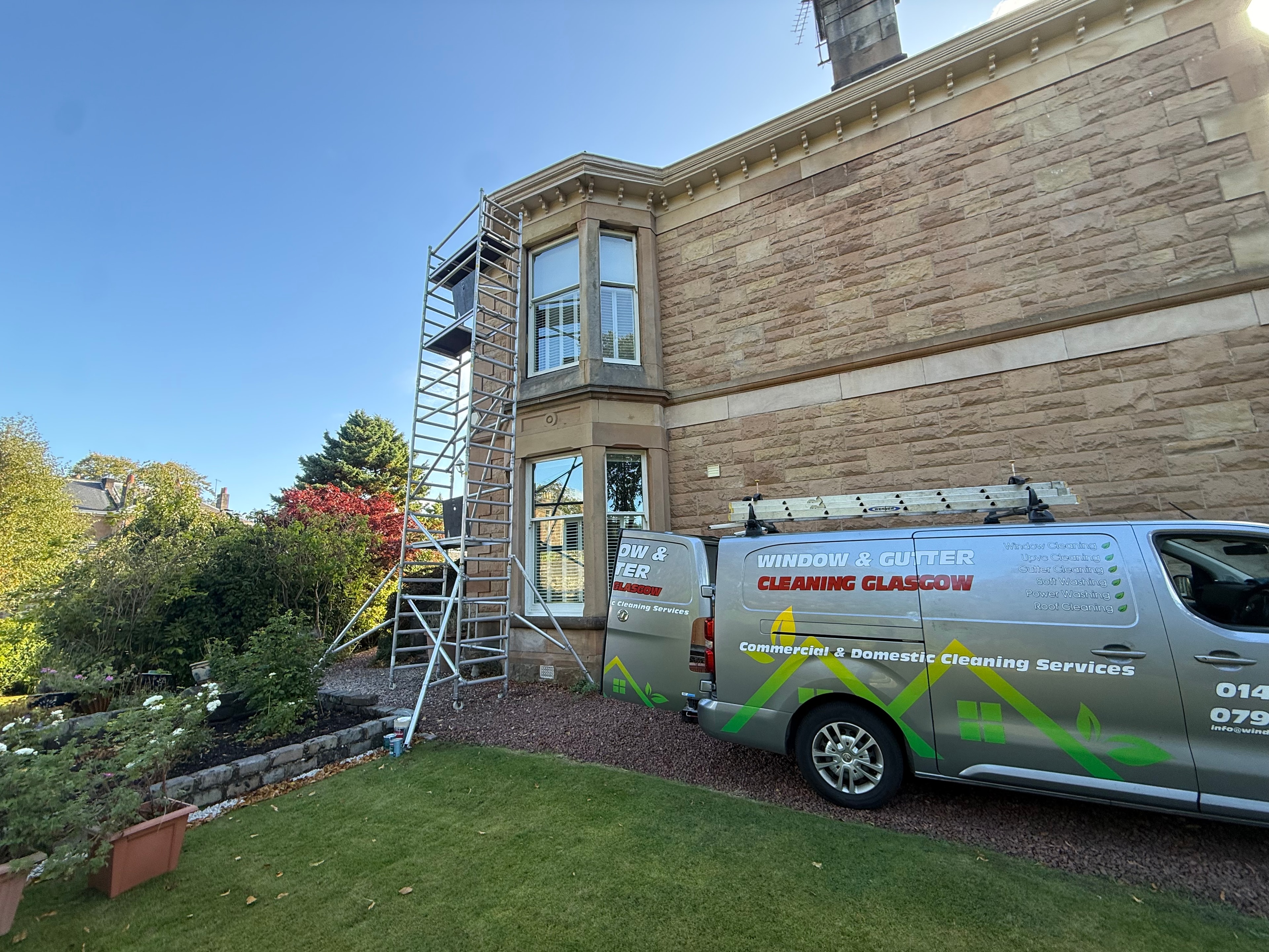Gutter Repairs — Mobile Scaffold Tower, Pollokshaws