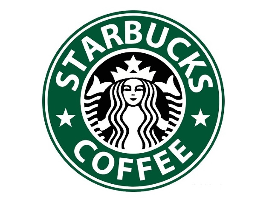 The iconic green Starbucks Coffee logo with a twin-tailed siren.